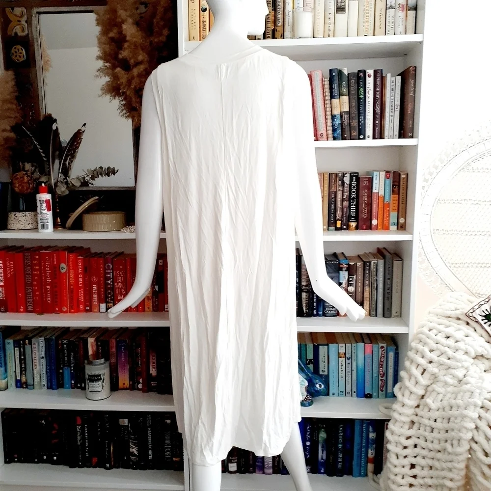NEW Eloquii White Sleeveless Dress P6135 - Picture 5 of 11
